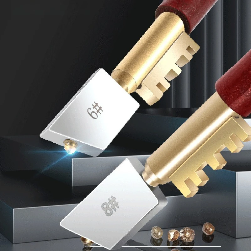 Single Diamond Glass Cutter Sharp Knife Silent Smooth Cutting Professional Household Glass Ceramic Floor Tile Divider Hand Tool