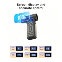 Ventilateur sans fil sans balais Turbo 110000 tr/min pour le nettoyage de voiture avec éclairage LED, affichage numérique, portable, utilisation en extérieur pour barbecue 4