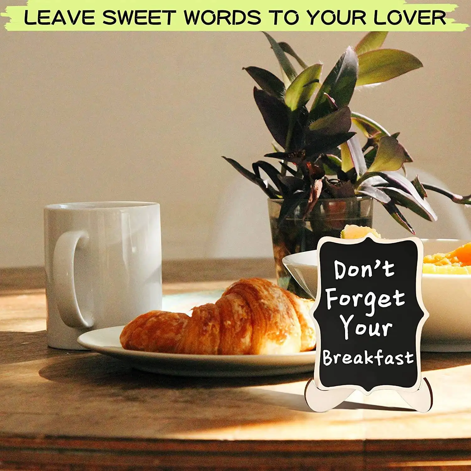 -RRKK Mini Chalkboard Sign 20 แพ็คป้ายอาหารสําหรับงานปาร์ตี้บุฟเฟ่ต์, ไม้ขนาดเล็กป้ายชอล์กพร้อมขาตั้งขาตั้งสําหรับแท็กอาหาร