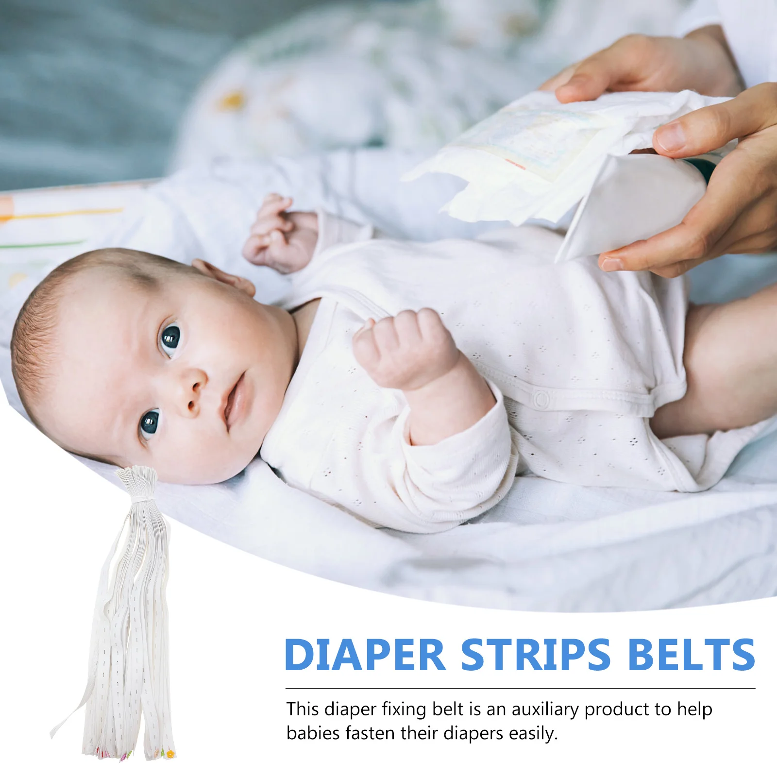40 قطعة شريط حفاضات الرضع قابل للتعديل حفاضات مرنة مشبك سلامة الطفل تحديد حزام حزام تثبيت السلامة السحابات