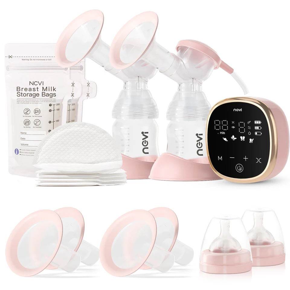 Portable Double Electric Breast Pump with LED Display