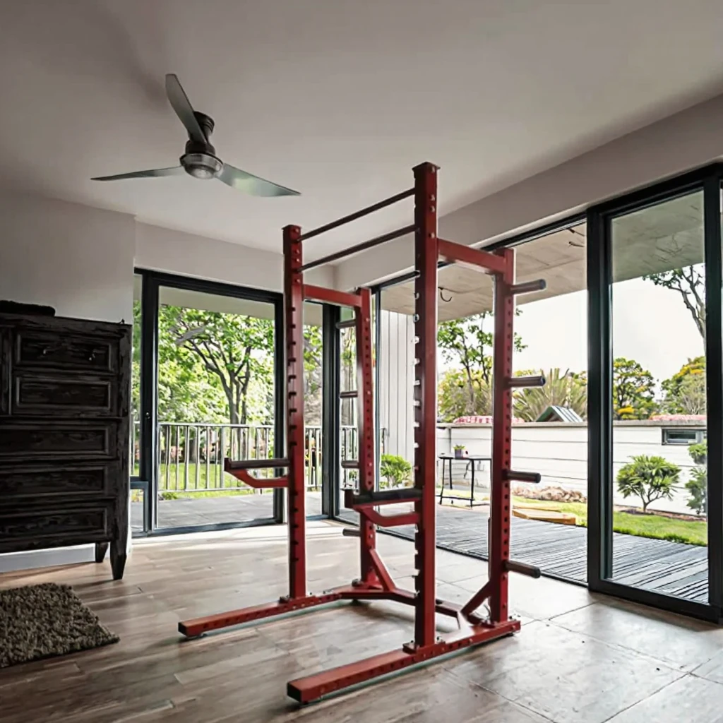Heavy Duty Half Squat Rack Multi-Functional Gym Equipment with Plate Loaded Machines Multi Gym Half Rack Station