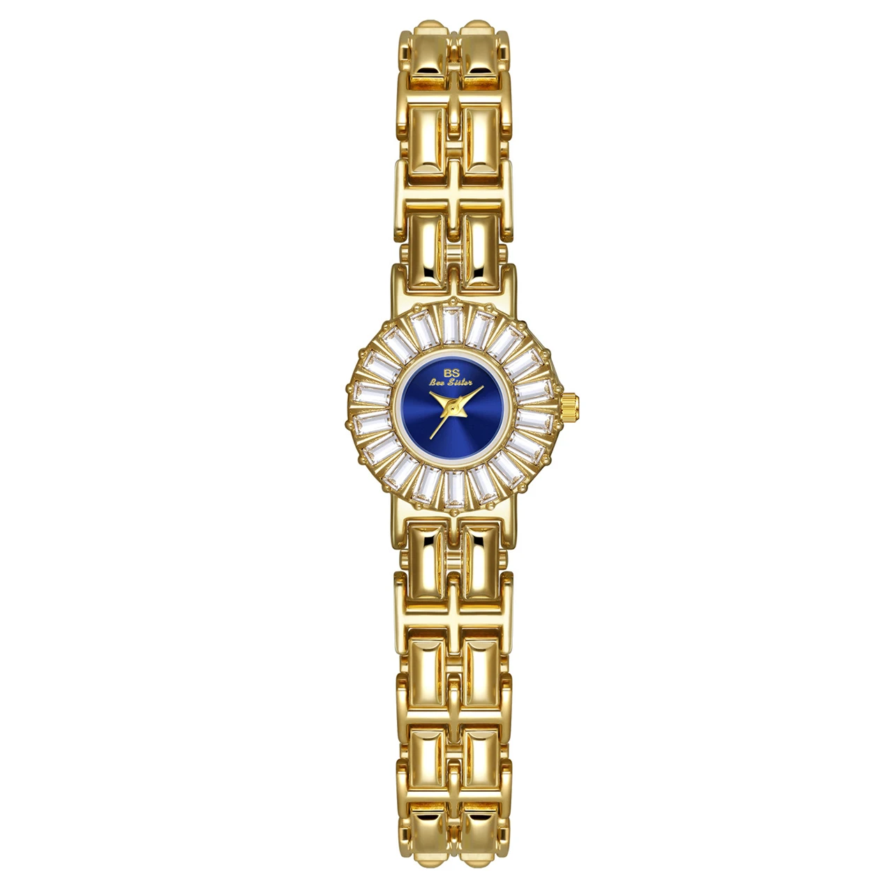 Gold Silver Stainless Steel Watch Women Original Brands High-end Luxury Rhinestone Quartz Watches Gifts For Women