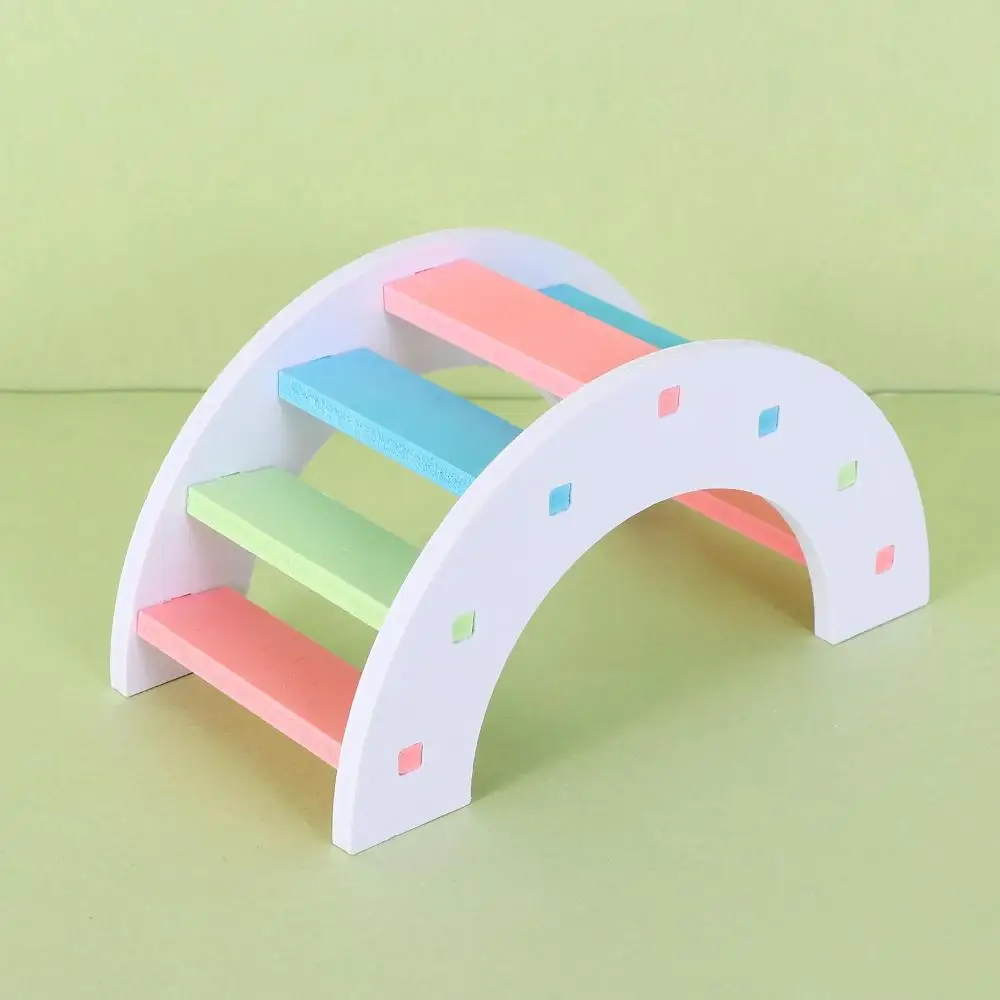 Hamster Zubehör Schaukel Kleines Tier Haustier Sport Übung Spielzeug Set Rennmäuse Hamster Haus Regenbogen Brücke