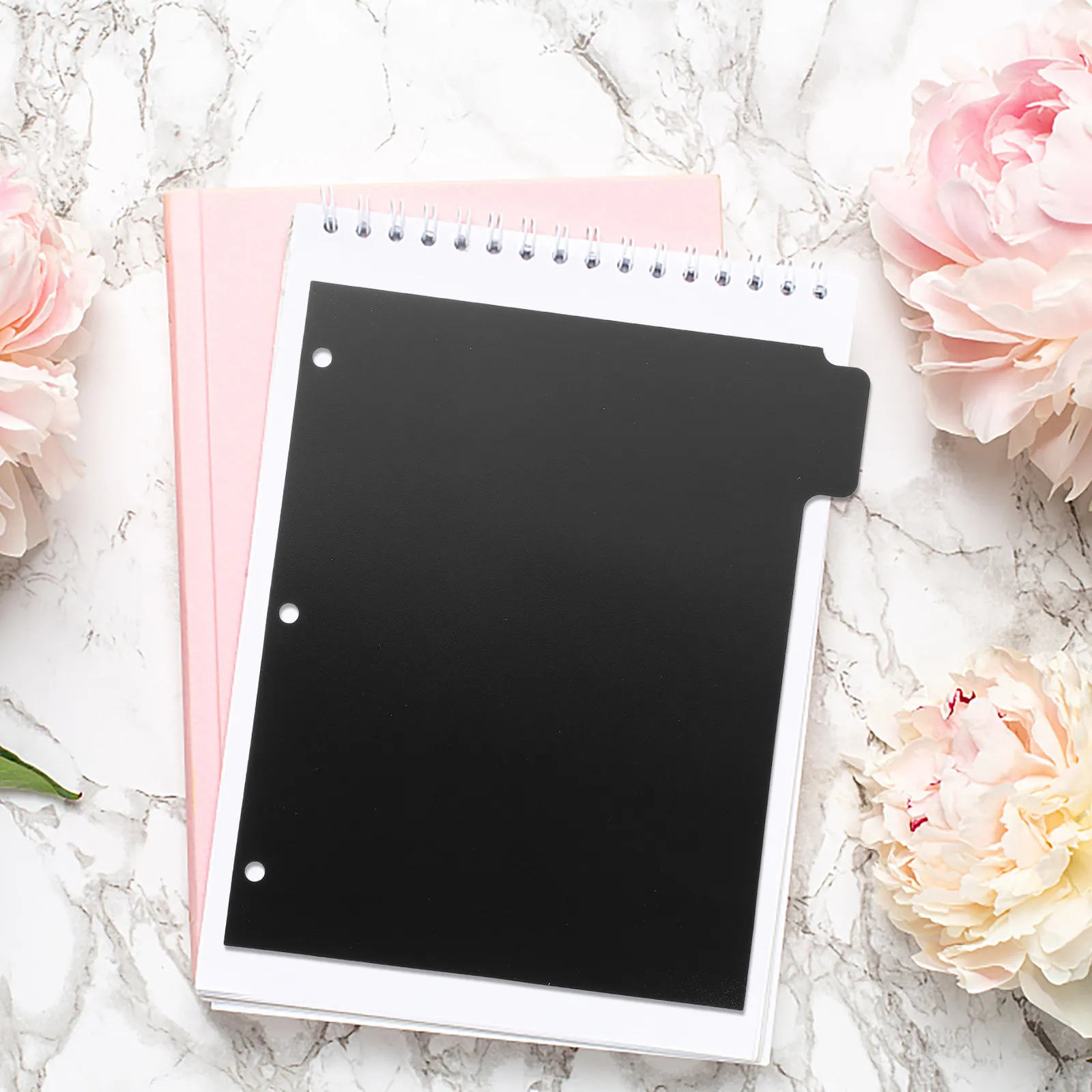 

5 премиальных пластиковых разделителей для папок с прозрачными вкладками для 3-кольцевых папок, индексные разделители страниц, органайзер для школы