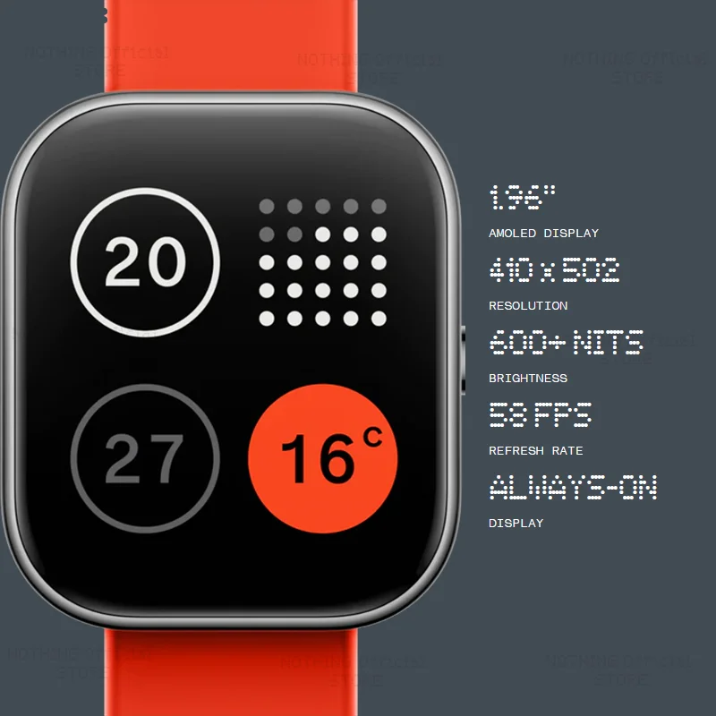 الإصدار العالمي CMF من Nothing Watch Pro 1.96 بوصة AMOLED بلوتوث 5.3 BT مكالمات مع AI للحد من الضوضاء GPS Smartwatch CMF watch Pro #3