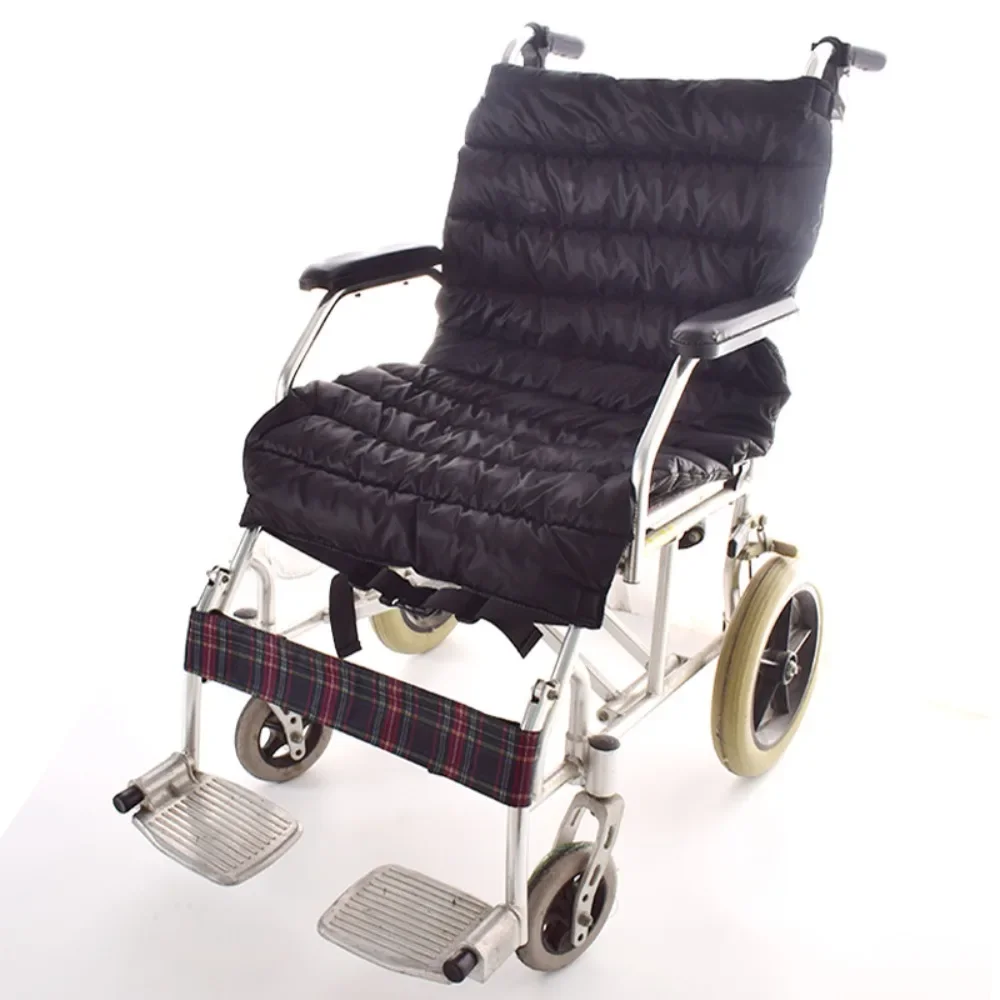 Adjustable Breathable Cushion Wheelchair Seat Mat Non-slip Cloth Wheelchair Accessories Waist Back Support Relief Pressure Pains
