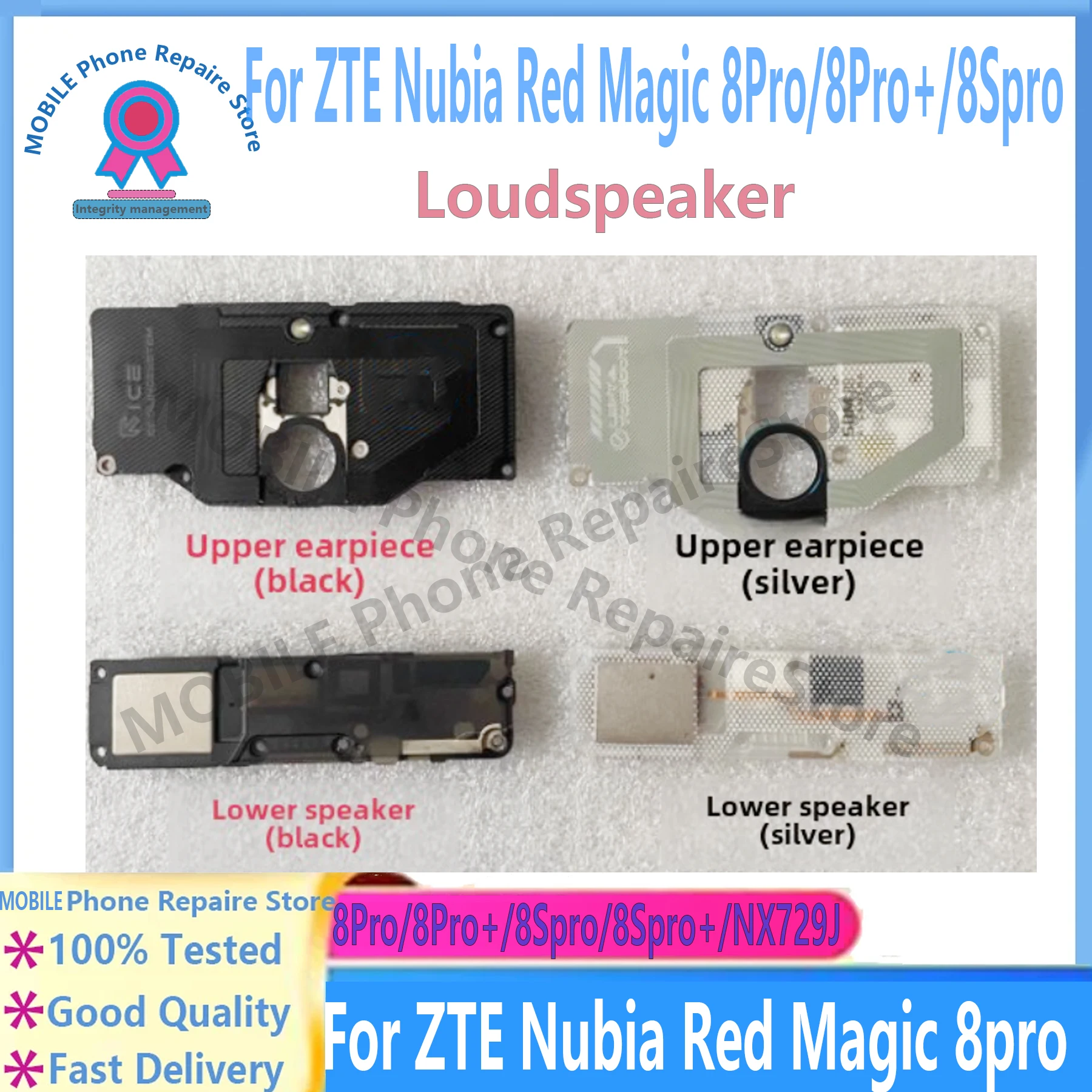 Loud Speaker Buzzer Ringer Module For ZTE Nubia Red Magic 8 Pro/8Spo/8Pro Plus NX709J Bottom Loudspeaker Sound Module Receiver