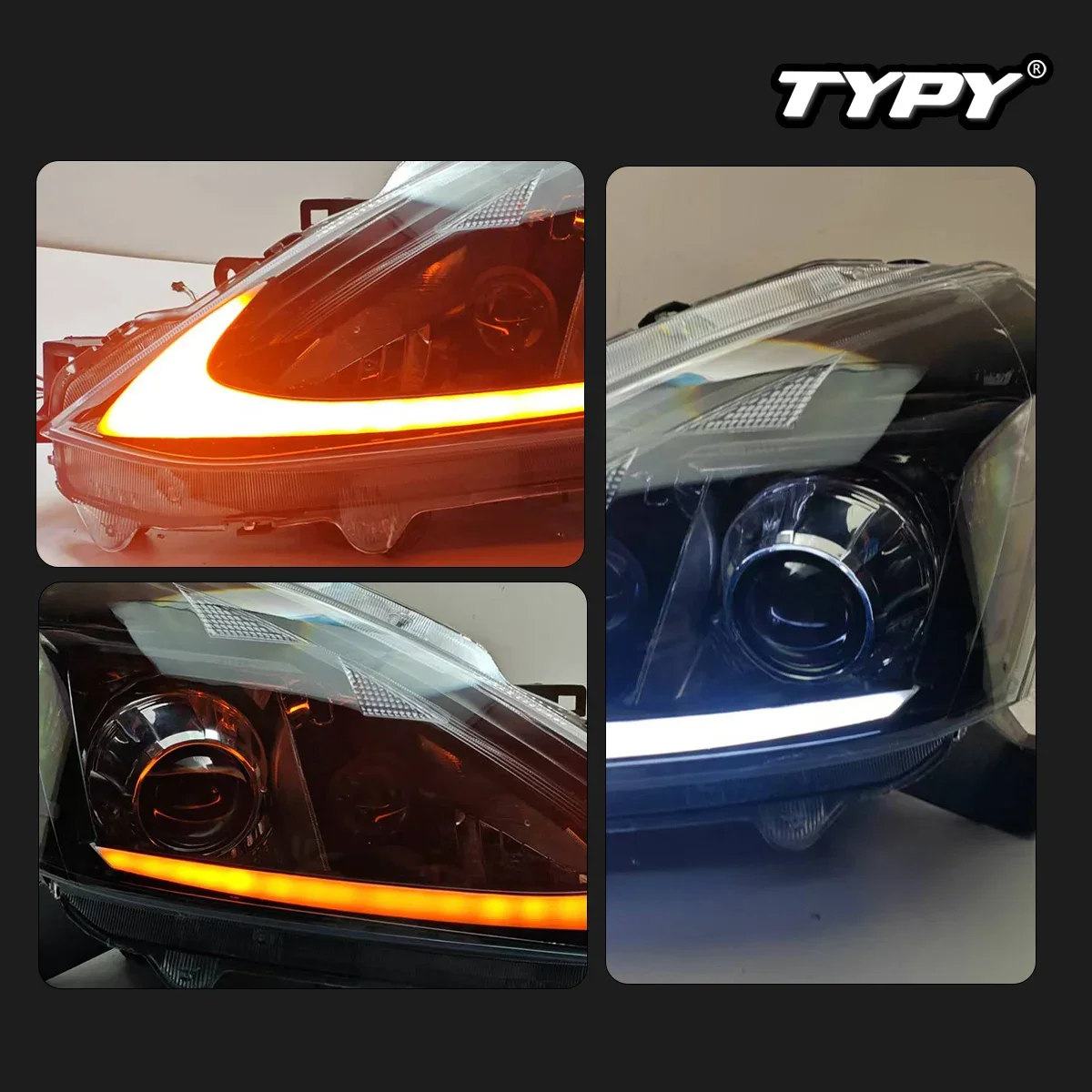 

TYPY новая светодиодная фара, обновленная модифицированная для Nissan Livina, фара 2013-2017, фара с динамическим сигналом, автоаксессуары