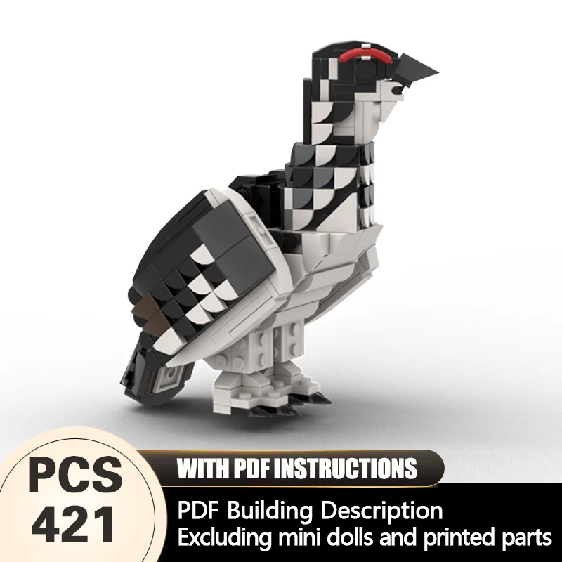 

Creators Animal Series Model MOC Building Bricks Ptarmigan Modular Technology Gifts Holiday Assemble Children Toys Suit