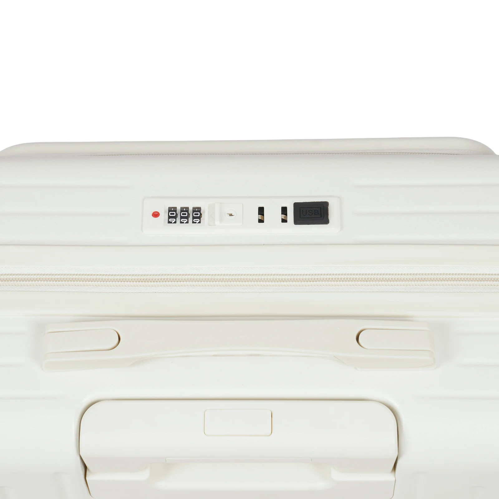 18 Inch Front Opening Multifunctional Luggage Compartment for Boarding - White Suitcase Widely Used In Short-Distance Domestic