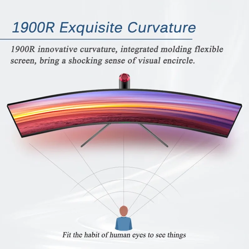 49/34 Inch Curved 5K120Hz Monitor LCD Computer Screen for Gaming And Video Editing Comfortable Viewing Experience