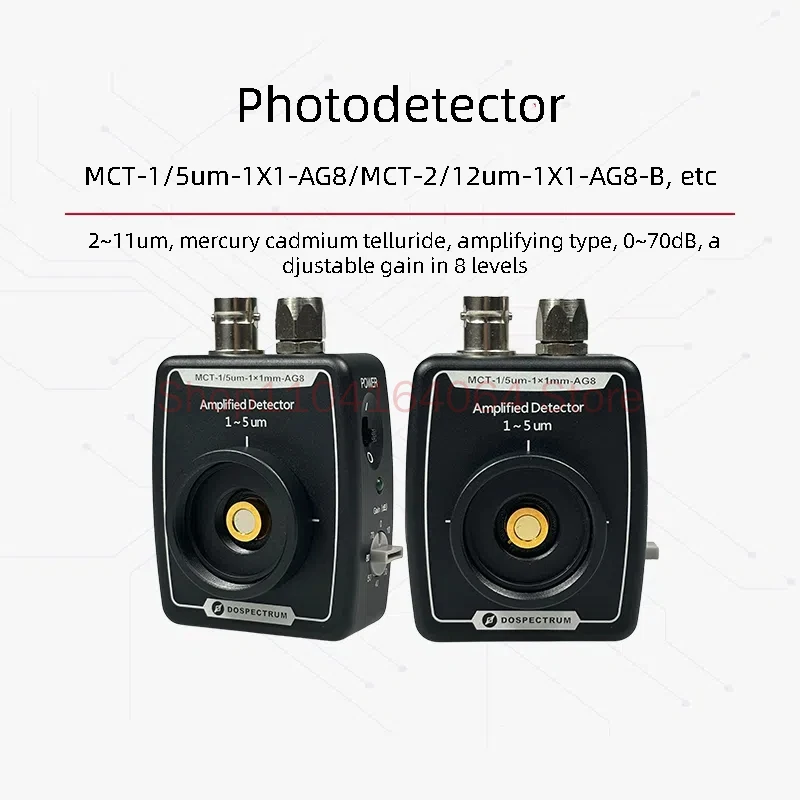 Infrared Detector - Mercury Cadmium Telluride (MCT) - Amplifying Type - Adjustable Gain, 2-12um