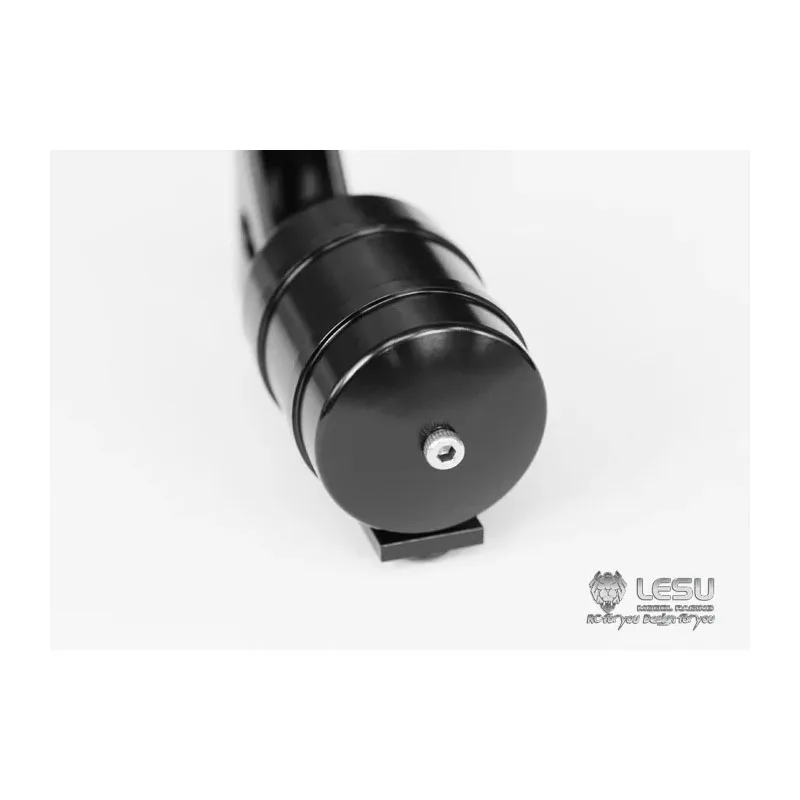 Single Gas Tank Aluminum Alloy Black Upgrade G-6013-A for 1/14 Scania for Tamiya RC Romote Control Trailer Tipper Military Truck