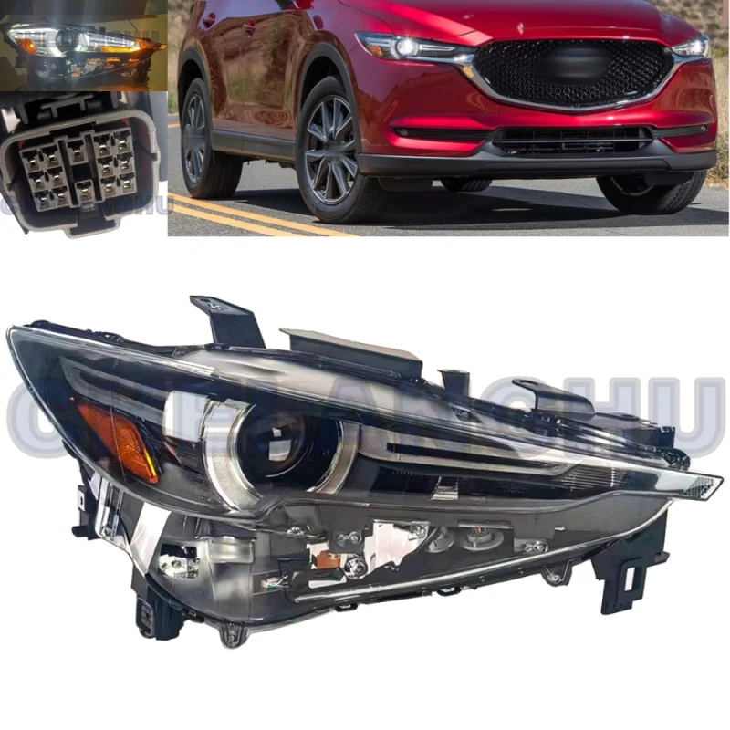 

LED HeadLight For Mazda CX-5 2017 2018 2019 2020 2021 US version Right Side Front HeadLamp DRL With LED Bulbs car accessories