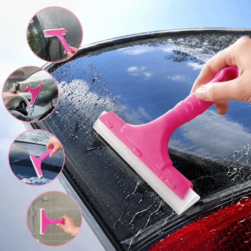 Soft Silicone Silicone Scraper Flexible Head Non-Scratch Tint Film Squeegee Multi-Functional Lightweight Windscreen Water Wiper