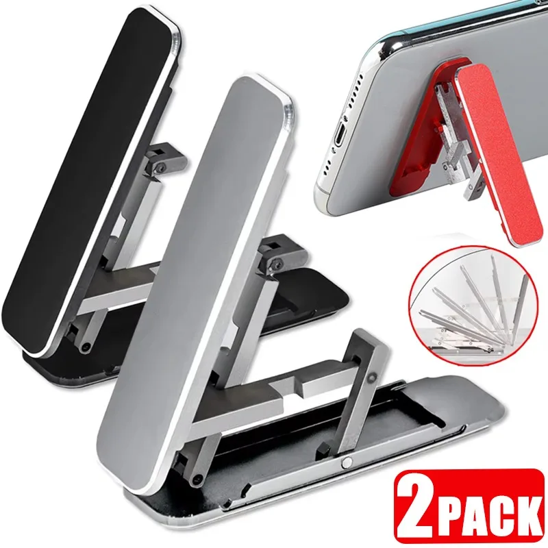 

Universal Mini Invisible Portable Foldable Phone Stand Holders Aluminum Alloy Bracket Desktop Phone Bracket Mount Phone Holder