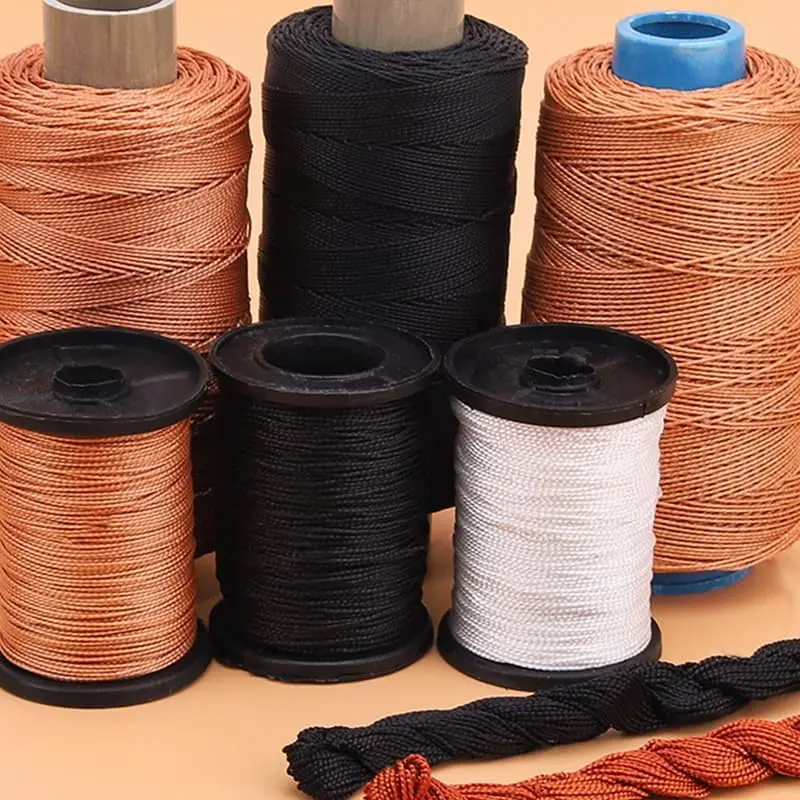 50/300M Starker Nylon-Nähfaden Schwarzer Nylonfaden zum Nähen, Polstern – Detail 1