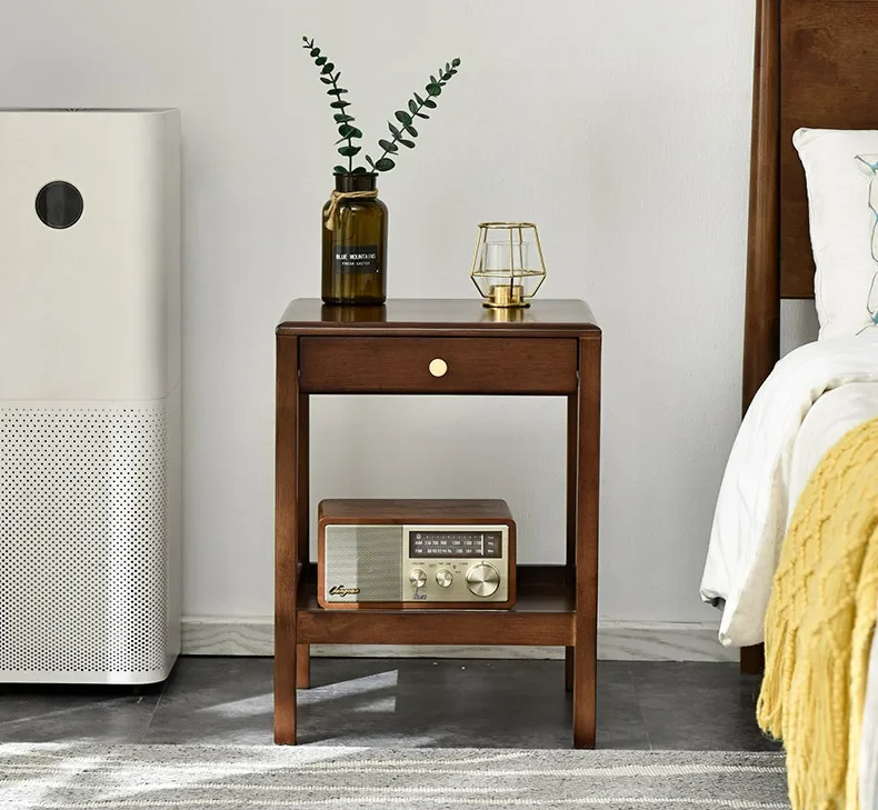 

Simple small table, creative coffee table, side table, sofa, side cabinet with solid wood edge table