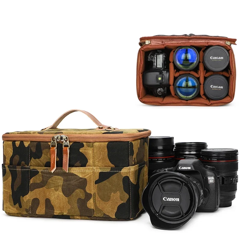 

Latest 2024 model Camouflage Waterproof Camera and Lens Storage Carrying Case for Photography Equipment Bag