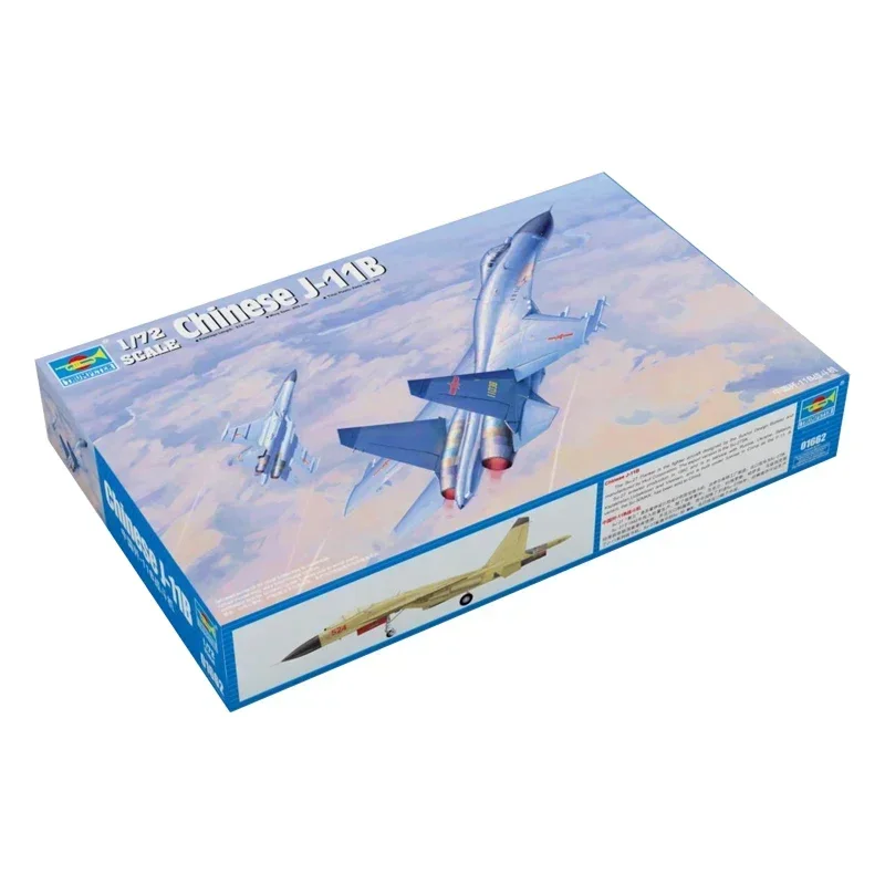 

Сборная модель Trumpeter 01662, китайский истребитель J-11B, пластиковая модель в масштабе 1/72, комплект