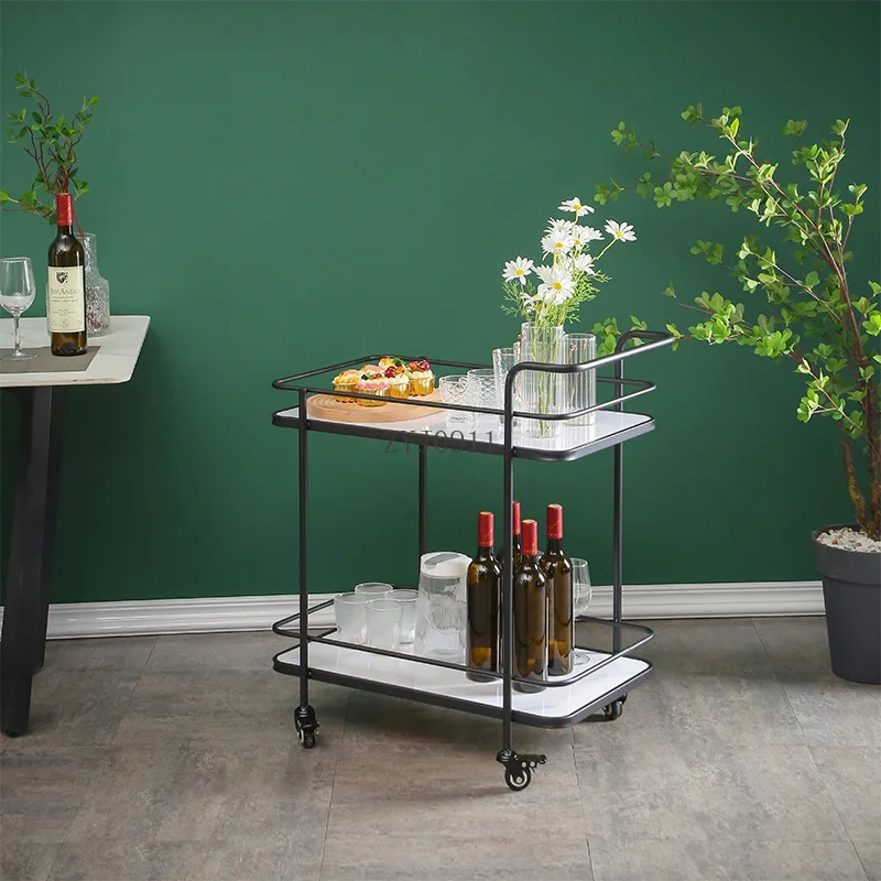 Trolley Hotel Restaurant Wine Cart Mobile Cake Delivery Trolley