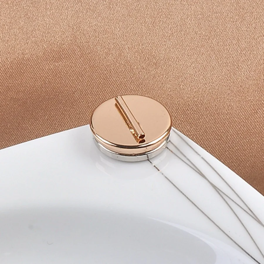 Practical Magnetic Gold Silver Color Round Metal Brooches Converter For Unisex Trendy Harm Free Clothing Pins Jewelry Party Gift