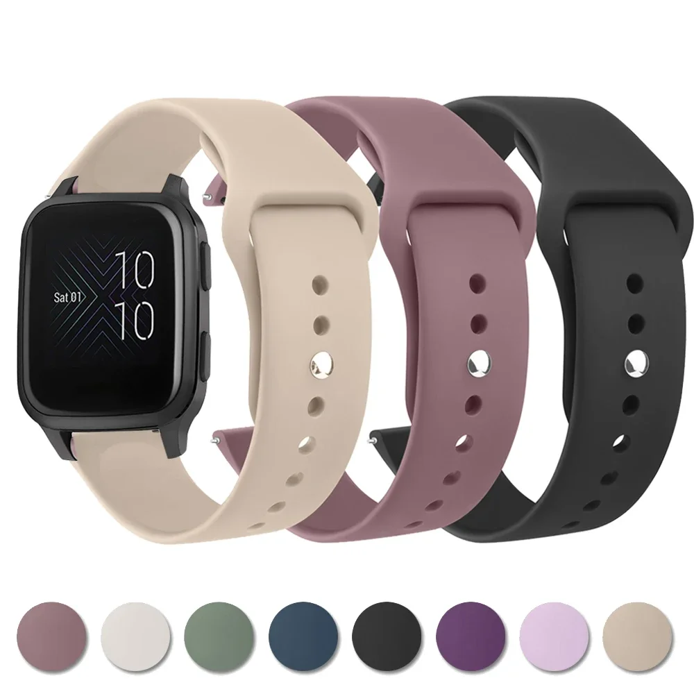 

Ремешок для часов 20 мм 22 мм для Garmin Vivoactive 4 3 Music Venu Sq 2 Plus, ремешок для браслета Forerunner 245 645 55 158/Vivomove 3