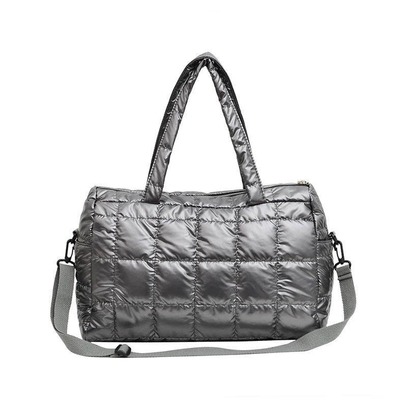 Yogodlns Luxus Raum Gepolsterte Baumwolle Handtasche Große Kapazität Schulter Tasche Wasserdichte Nylon Tasche Reise Unten Umhängetasche Geldbörse Bolsa – Detail 33