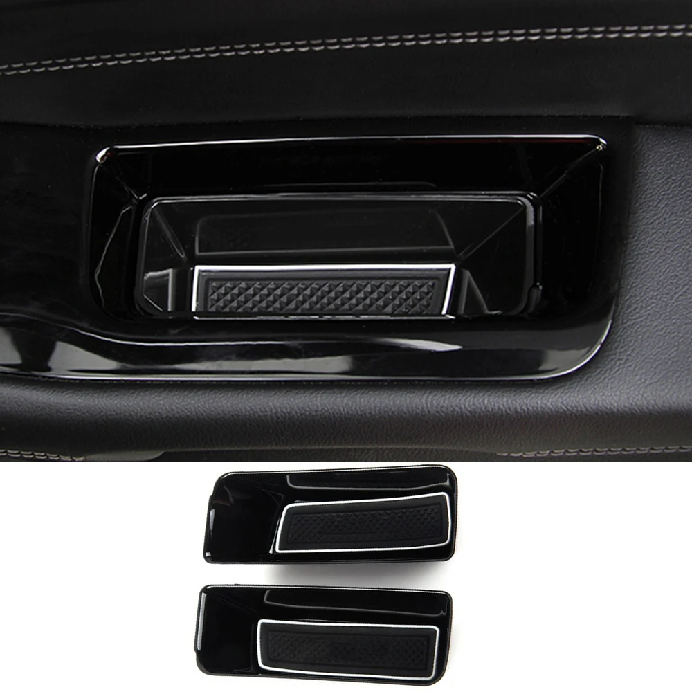 Car Door Handle Panel Storage Box Organizer Phone Holder for Ford EDGE CD4 2015 2016 2017 2018 2019 2020-2023 Auto Accessories