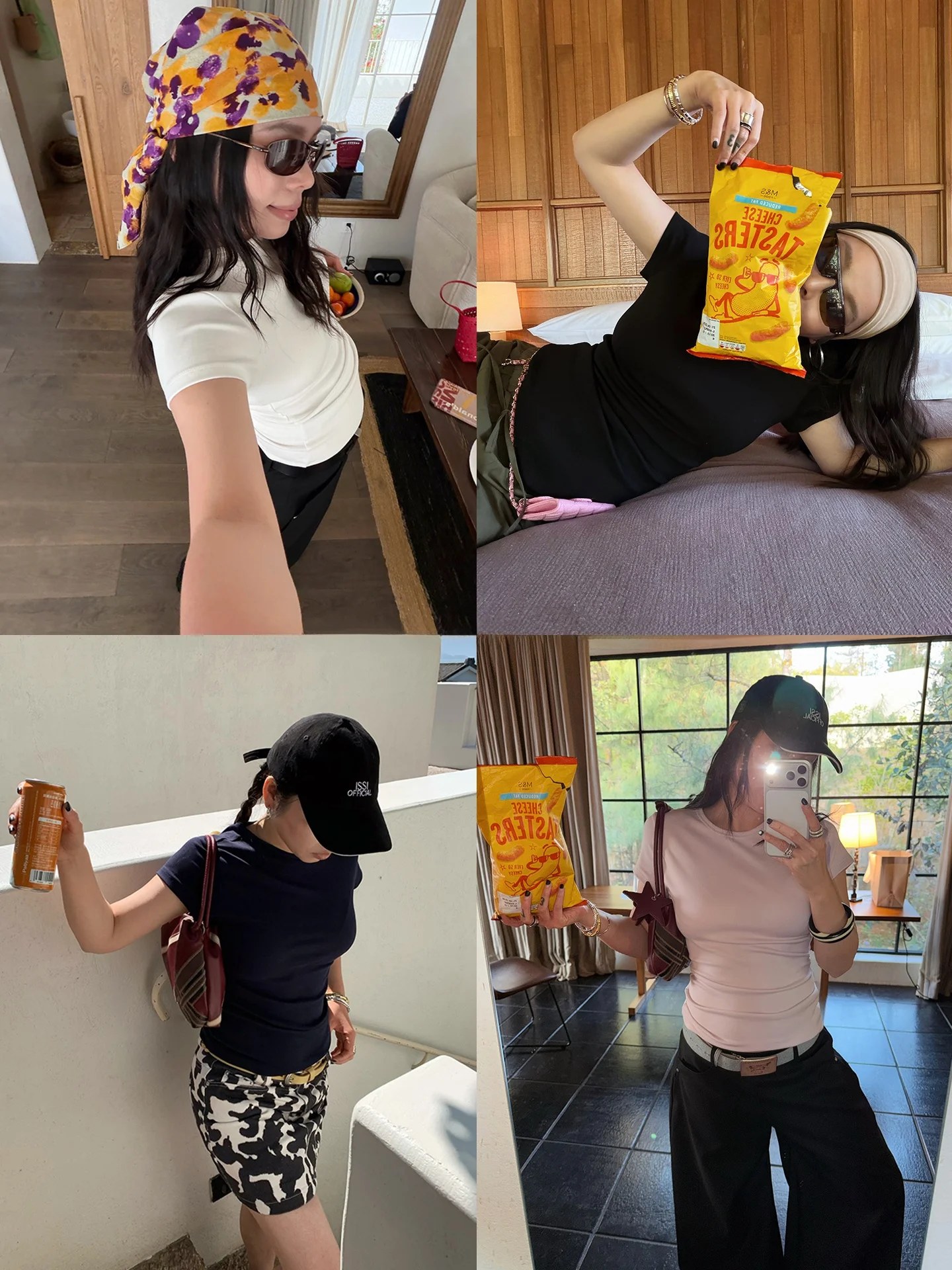 

Женская приталенная футболка с коротким рукавом, однотонная, повседневный стиль, круглый вырез, розовая, летняя новинка, универсальная, белая