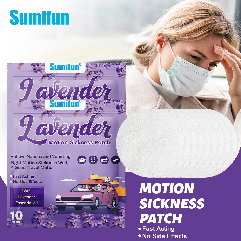 

10~100Pcs Carsickness Patches Relieve Airsickness Seasick Nausea Dizziness Vomit Sticker Head Massage Relax Care Medical Plaster
