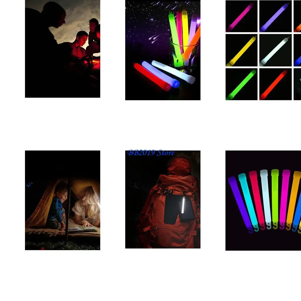 Q0KB Party Light Flashing Bend Glow Industrial Grade Light Toy Rainbow Bend Party Night Concert Lamp