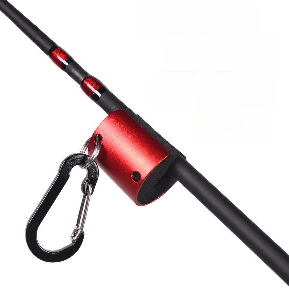 Fishing Rod Holder Clip Metal Housing Support Wearable Belt Clip Rod Holder Stand Up Pole Strong and Sturdy Fishing Accessories