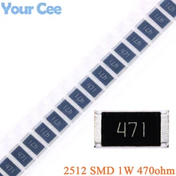 100pcs/10pcs 470ohm 2512 SMD Chip Resistor Resistance 1W 470 ohm 470R 471 5%