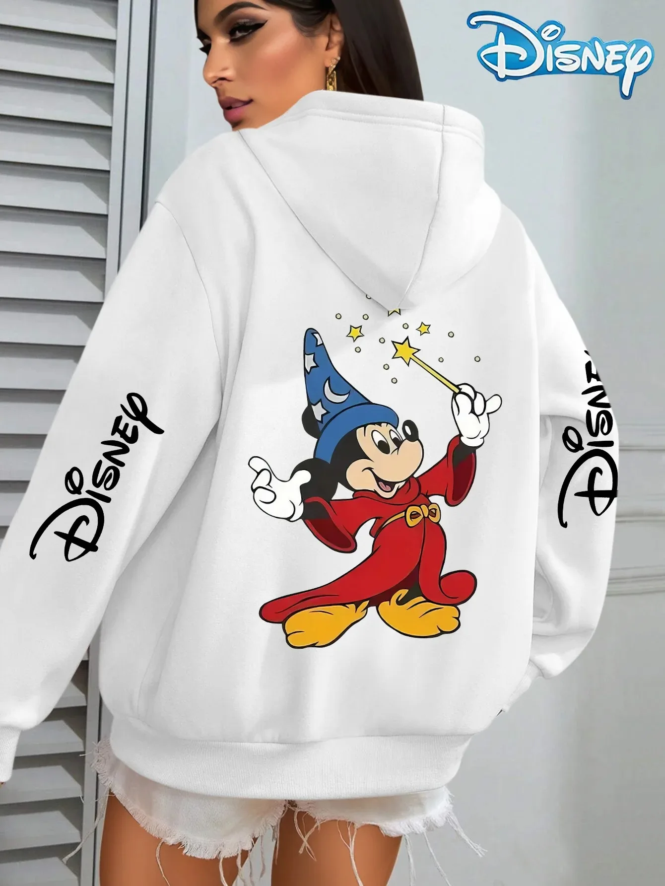 

Толстовки с рисунком Микки Мауса от Disney, стильная одежда больших размеров, унисекс, высококачественная толстовка, спортивная толстовка с графическим принтом, мягкий топ для пар
