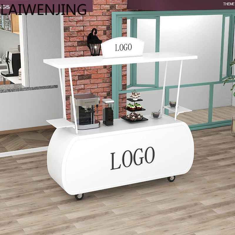 

HLZ coffee shop high-end store outer pendulum promotion display stand float mobile food truck