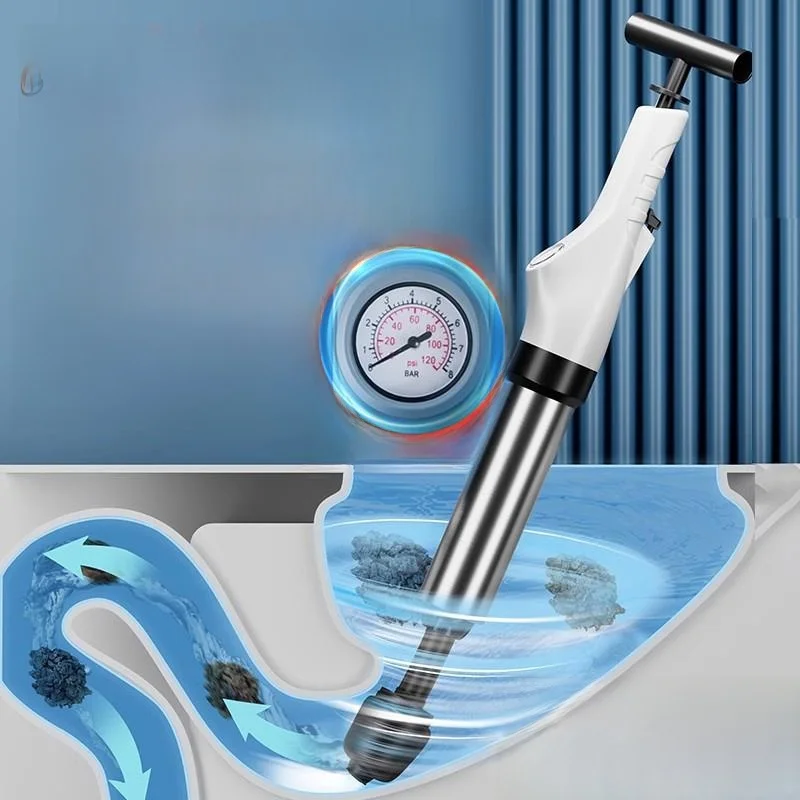

High Pressure Toilet Drain Unblocker Kitchen Sink Sewer Blockage Tool Bathroom Gadget Drain Cleaner Household Cleaning Tool