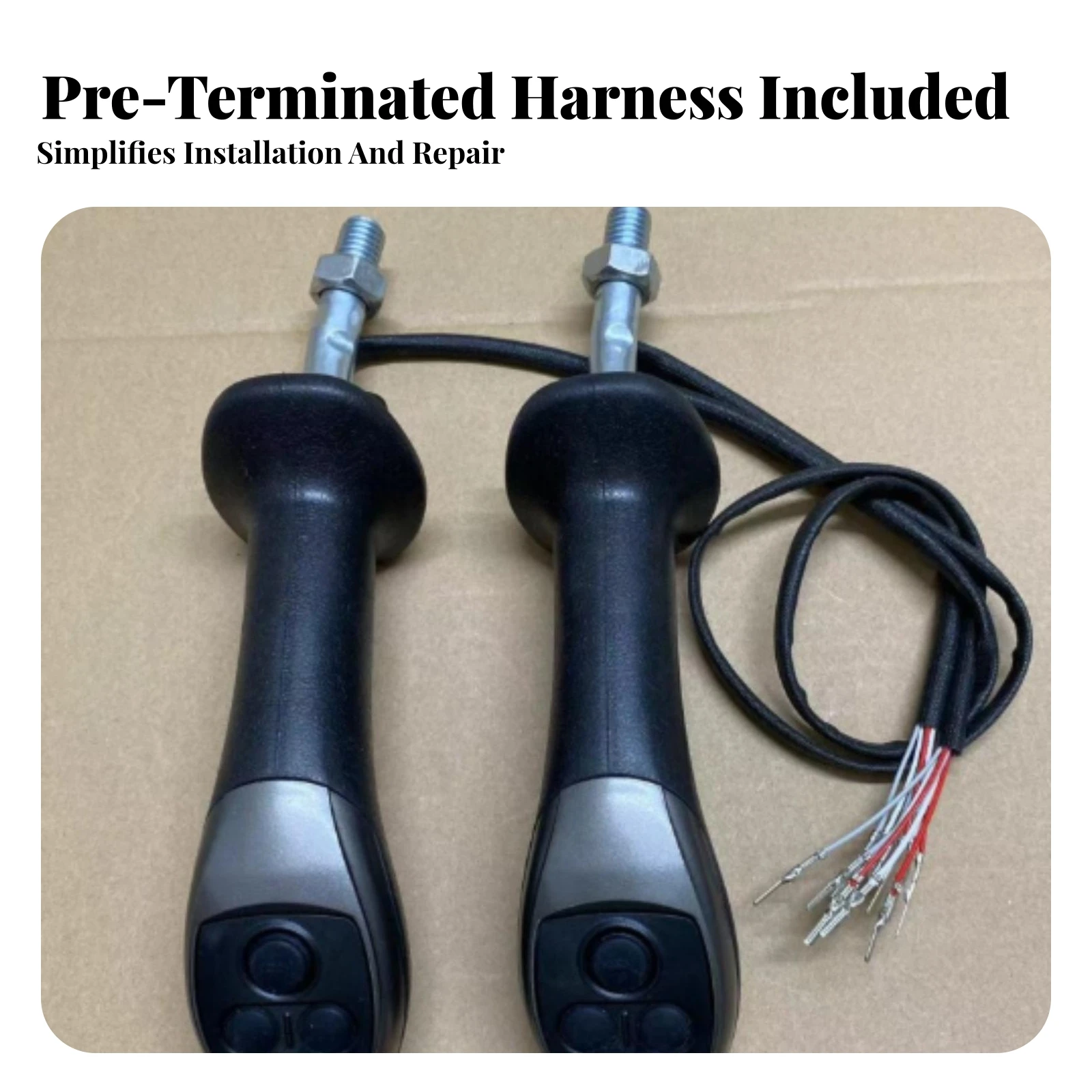 Excavator Control Handle 3-Button Excavator Joystick Handle Hand-Operated Easy to Operate for Maintenance Technicians