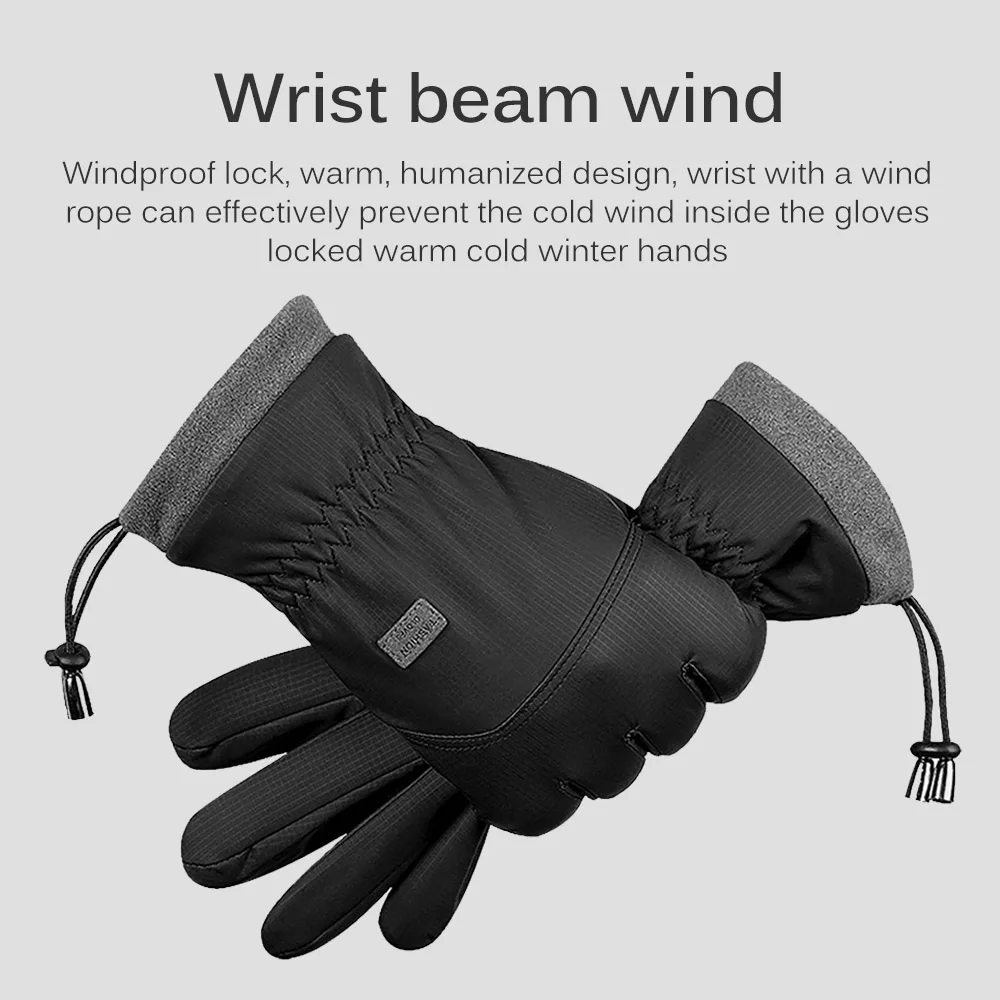 Unisex Touch Screen Winter Gloves With Fourchettes For Sports Windproof Warm Durable Perfect For Fishermen Outdoor Adventures