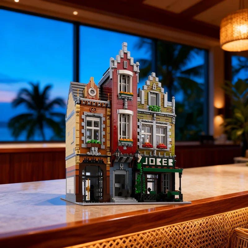 

3450pcs MOC THE JOKER PUB Modular Streetscape Model Building Blocks Construction Toy Assemble Christmas Gift Creative DIY Idea