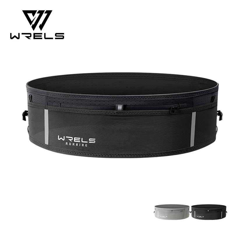 WRELS Running Waist Bag Men Women Invisible Elastic Running Belt Hydration Waist Pack Phone Waist Belt Bag Gym Fitness Marathon