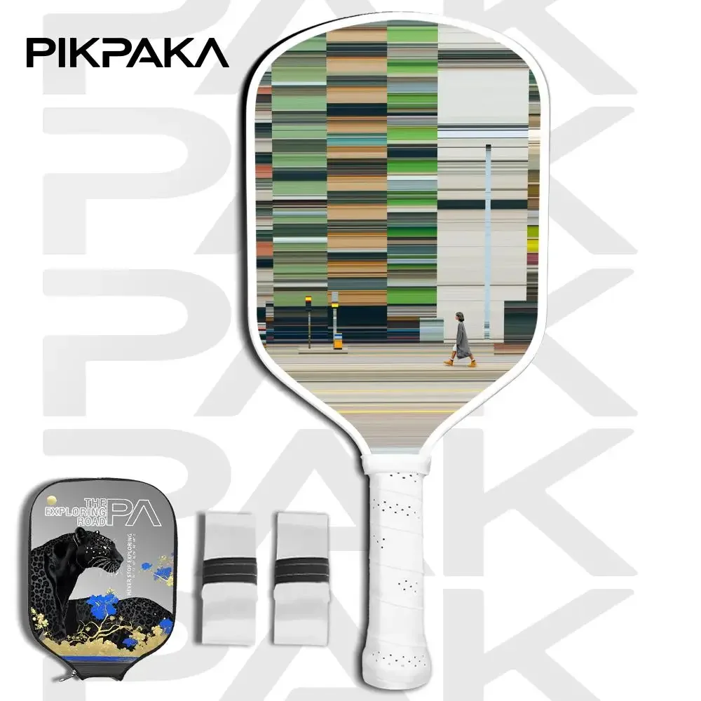 مجداف كرة البيسبول ذو الطباعة المميزة العالمية T700 من ألياف الكربون Unibody مشكل حراريًا 16 مم على شكل قرص العسل مع حقيبة وشريط قبضة #2