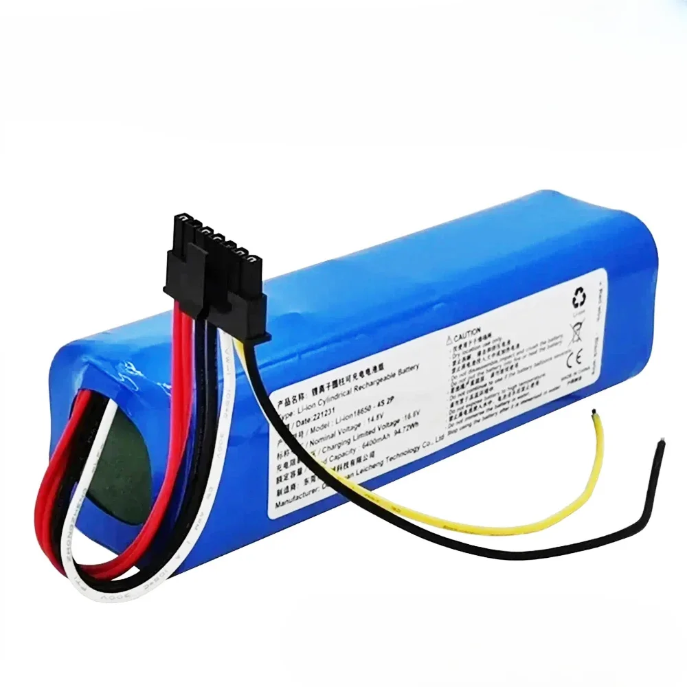 For Cecotec Conga 5090 5490 6090 Robotic Vacuum Cleaner 14.8V 6800mAh INR18650 MH1-4S2P-300S Robot Battery