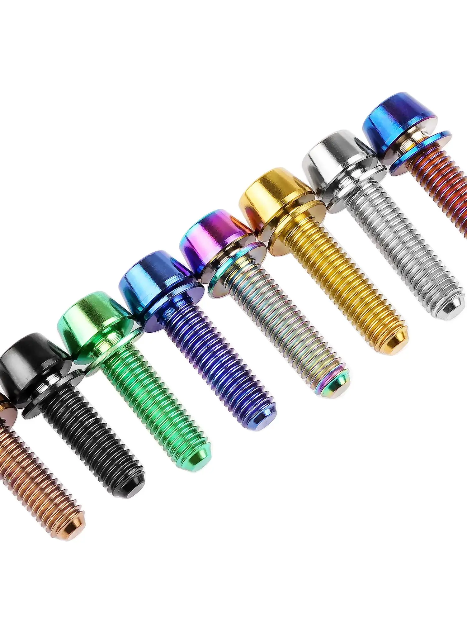 AliExpress Tgou Titanium Bolt  M5/M6x16 18 20 25mm  Hex Head with Washer Screw for Bicycle Stem 8pcs