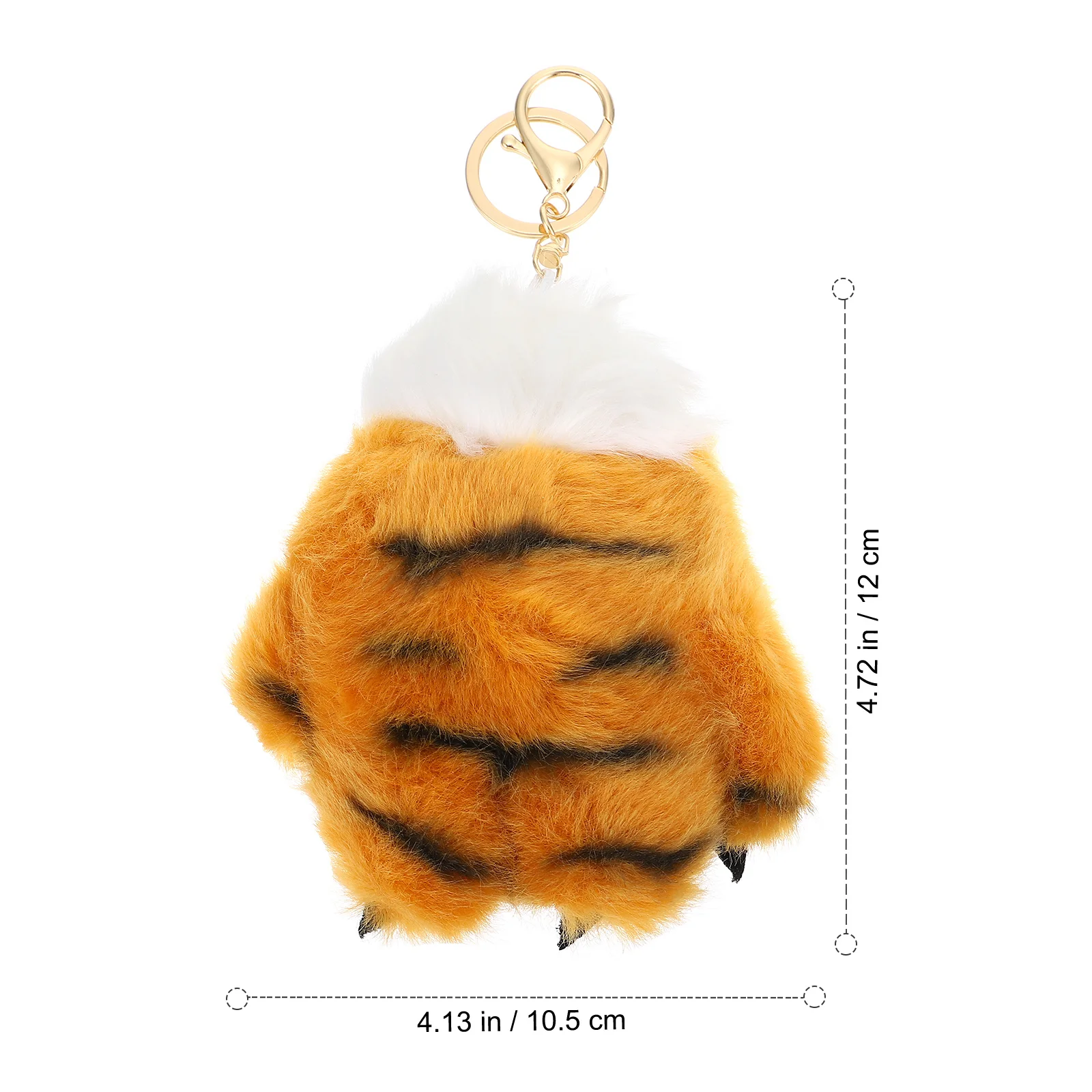 1Pcs Lovely Animals Pendant Fine Workmanship Claw Shape Keychain Lightweight Hanging Decor for Bags Windows Photo Prop Gift