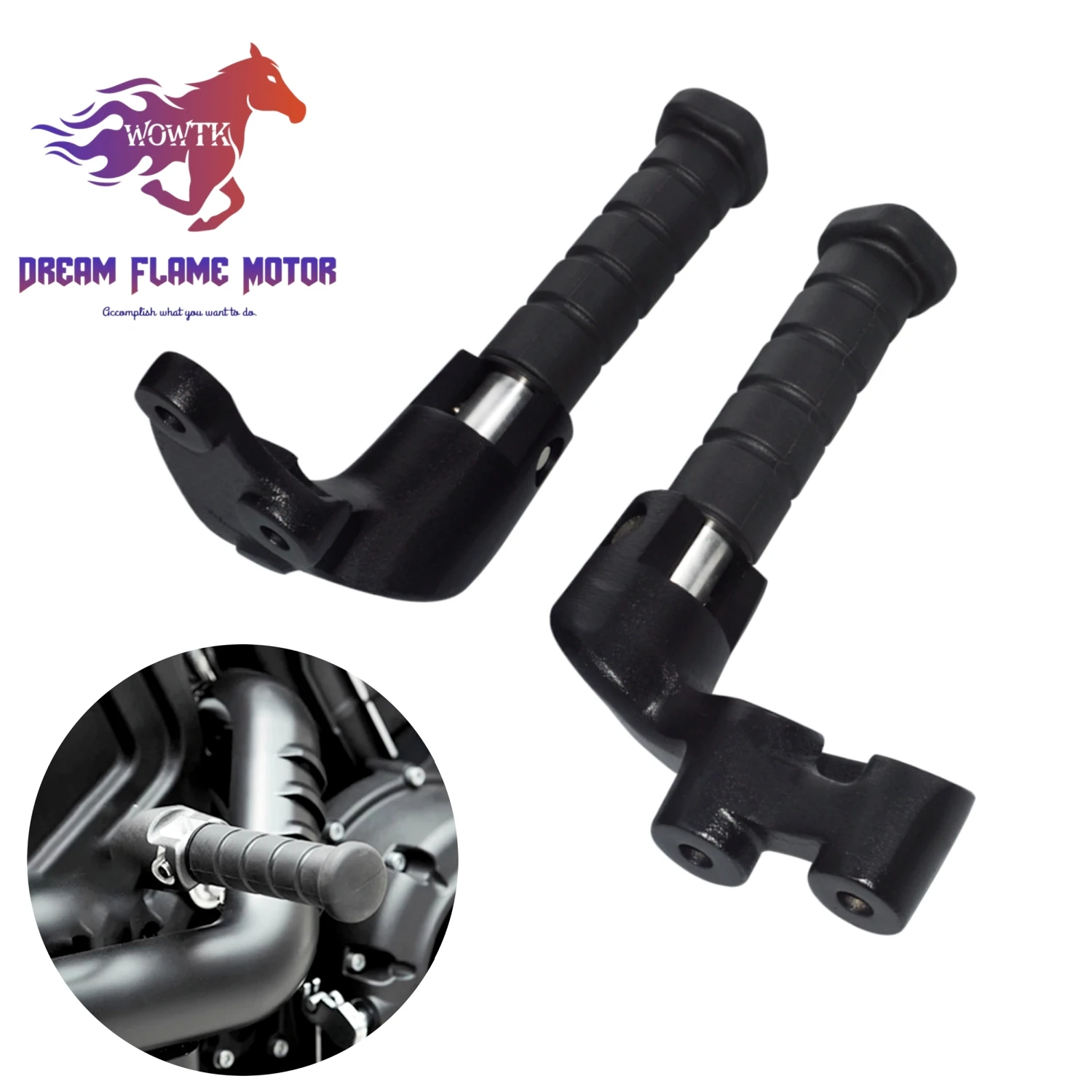 

Motorcycle Foot Pegs Rear Passenger Pillion Footrest Mount Kit For Indian Scout 15-24 Scout Bobber 18-24 Scout Sixty 16-24 Rogue