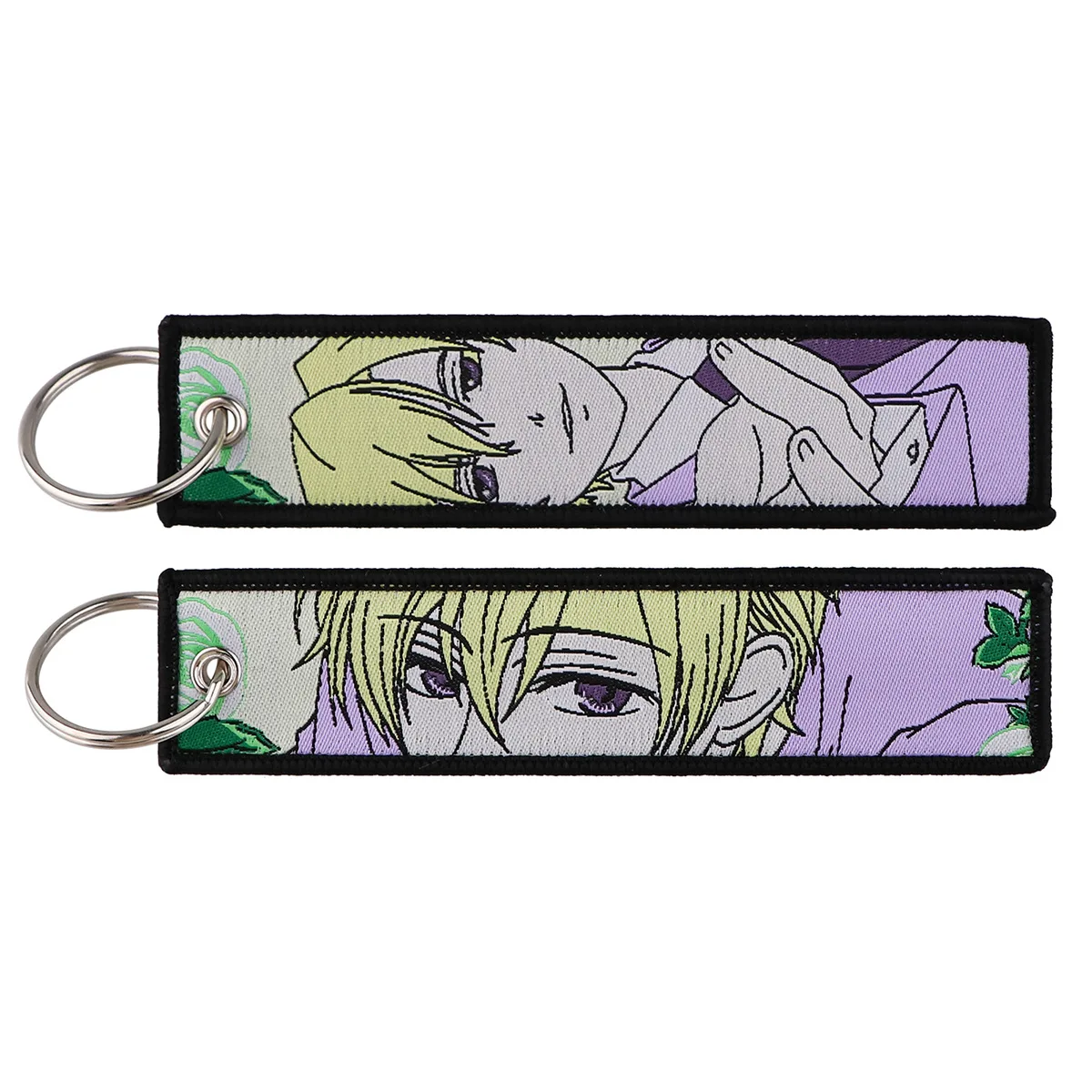 Anime Saiki K High School Embroidery Key Fobs Manga Key Tags Cool Keychains Car Keyrings Cosplay Accessories Friends Gift Toy view 4