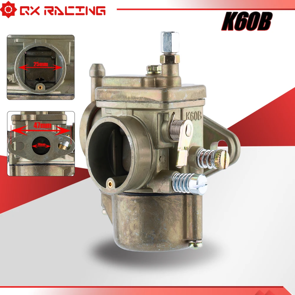 High Quality Motorcycle Carburetor K60B For A100 CBZ CG125 CG150 GY650 60 80 125 150 JOG50 JH70 STAR YB100 YBR125 Dirt Pit Bike