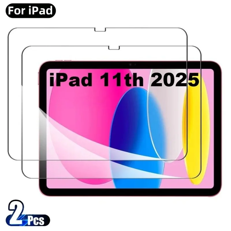 

2PCS For iPad 11th Gen 11" A16 Tempered Glass Screen Protector IPAD 2025 11" Tablet Proof HD Clear Protective Film A3355 A3356
